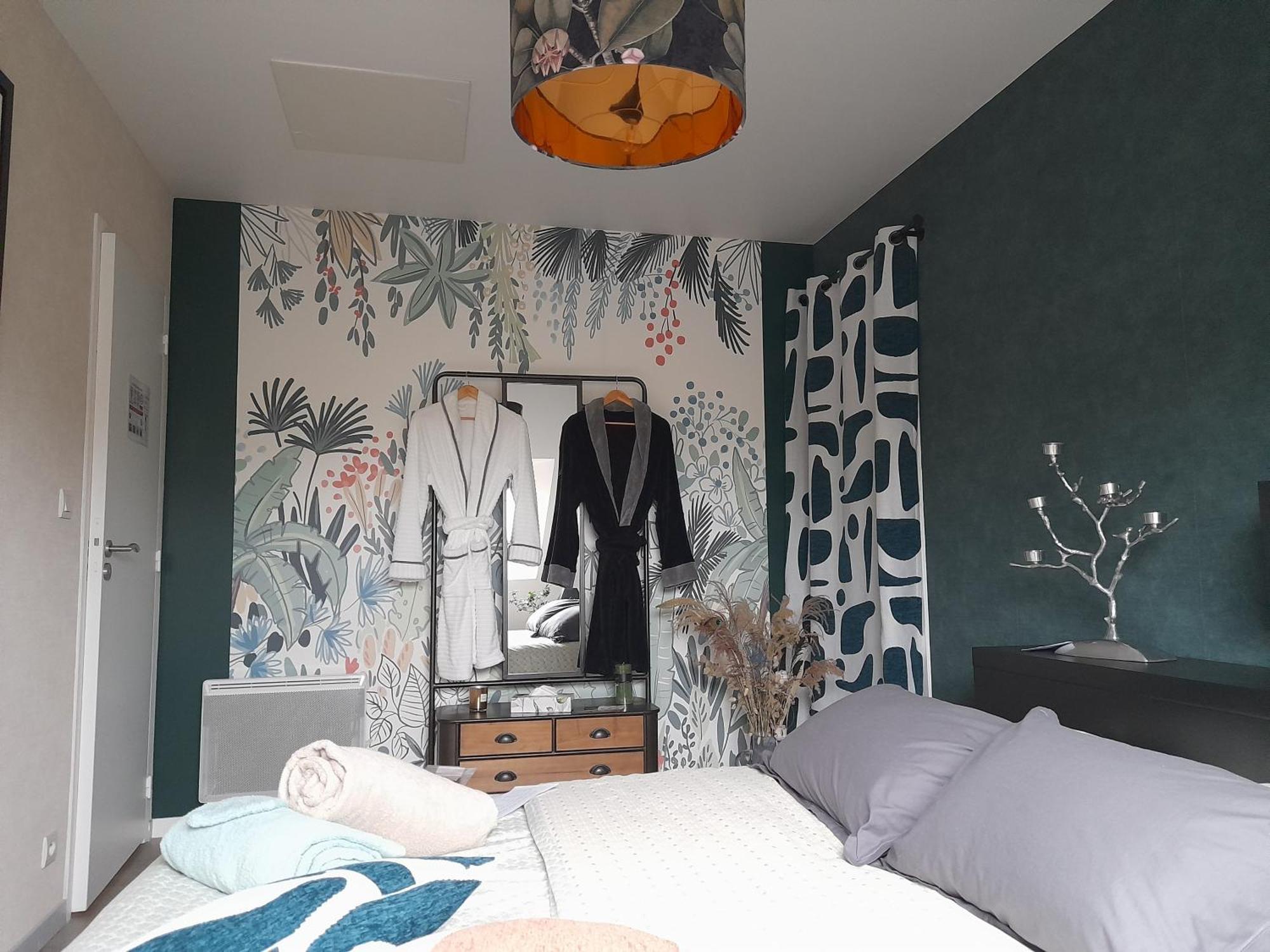 Chambre Dans Un Ecrin De Verdure Angrie Esterno foto